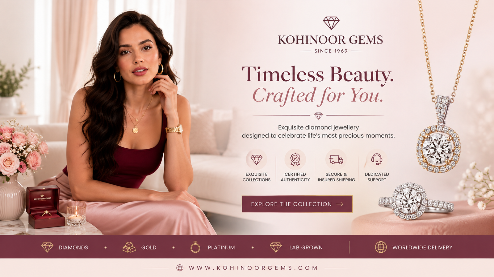 Kohinoor Gems - Premium Lab-Grown Diamond Jewellery Collection
