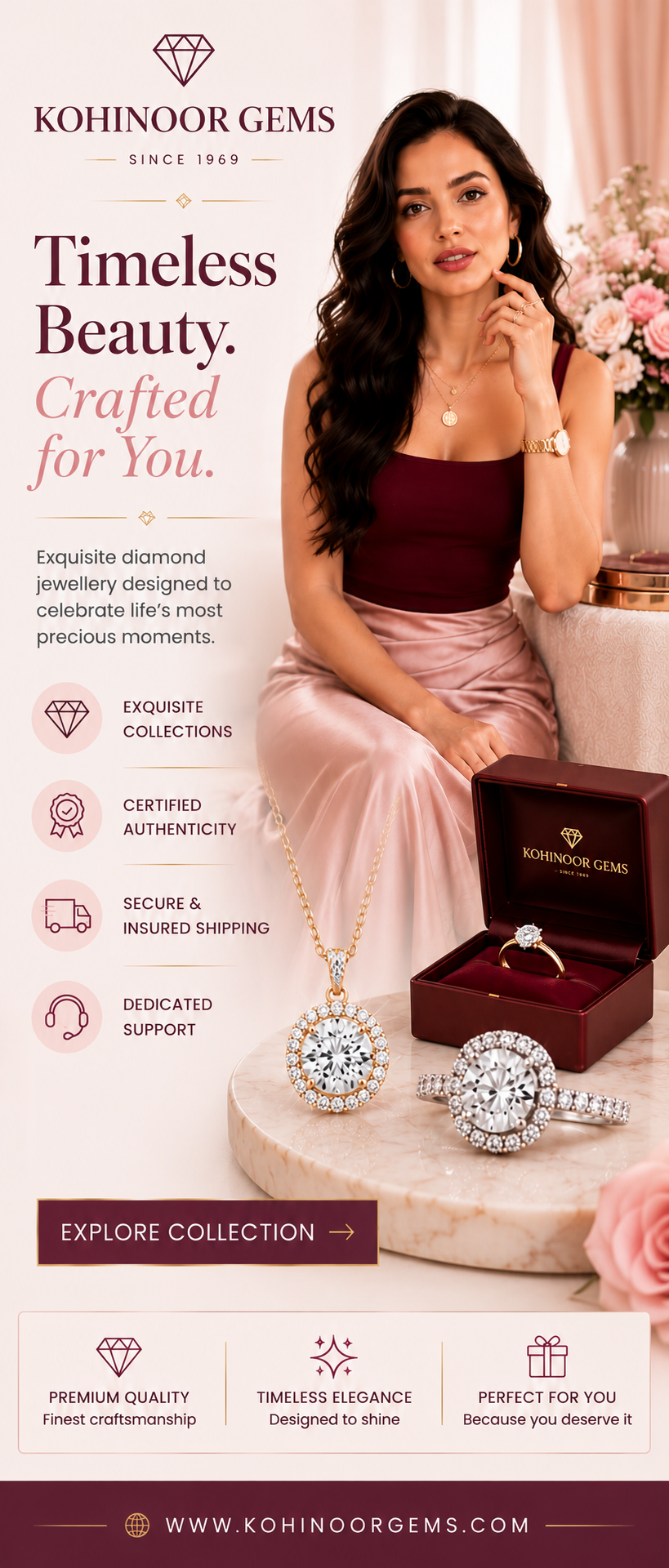 Shop diamond wedding bands at Kohinoor Gems